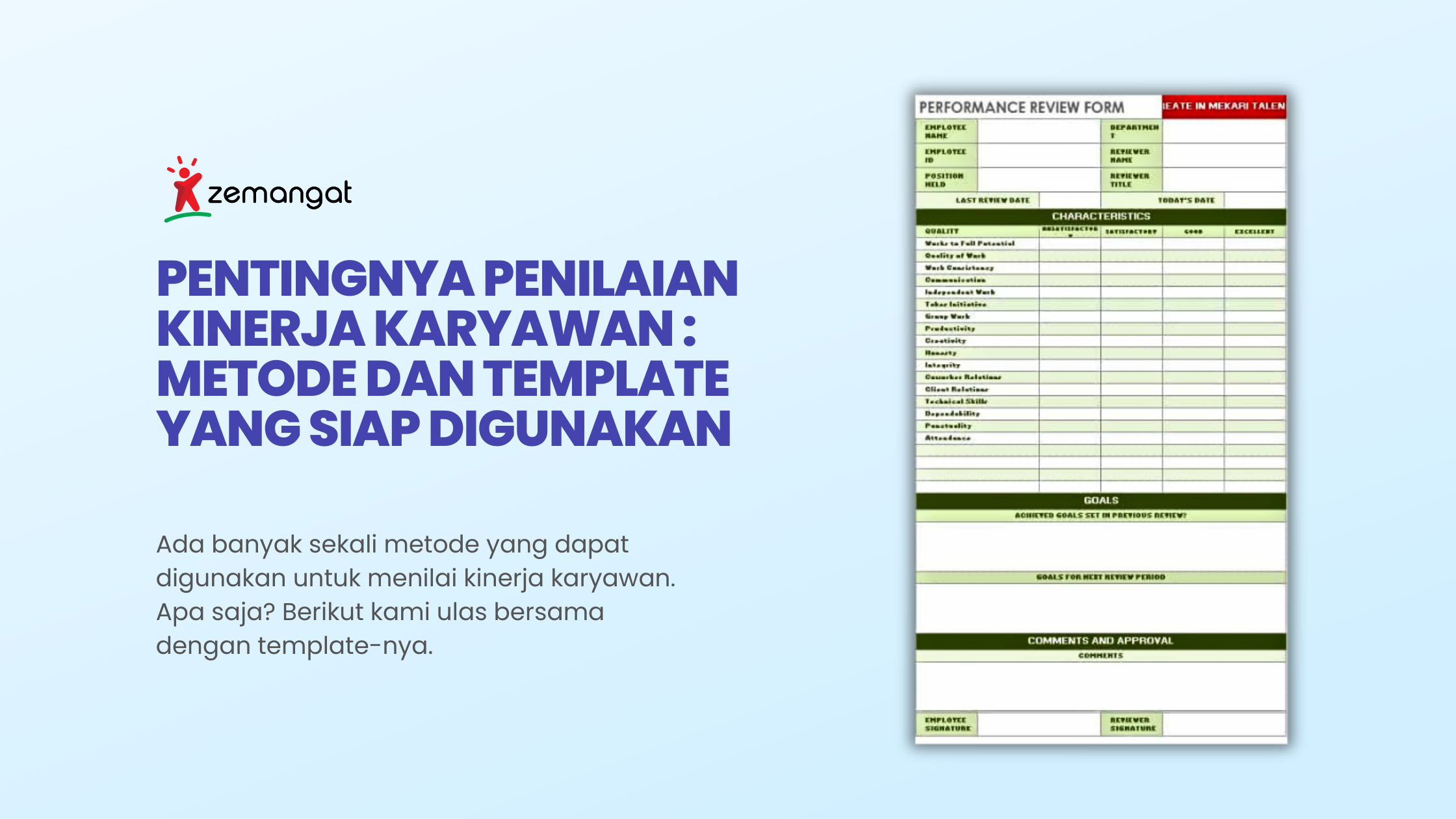 PENTINGNYA PENILAIAN KINERJA KARYAWAN : METODE DAN TEMPLATE YANG SIAP DIGUNAKAN